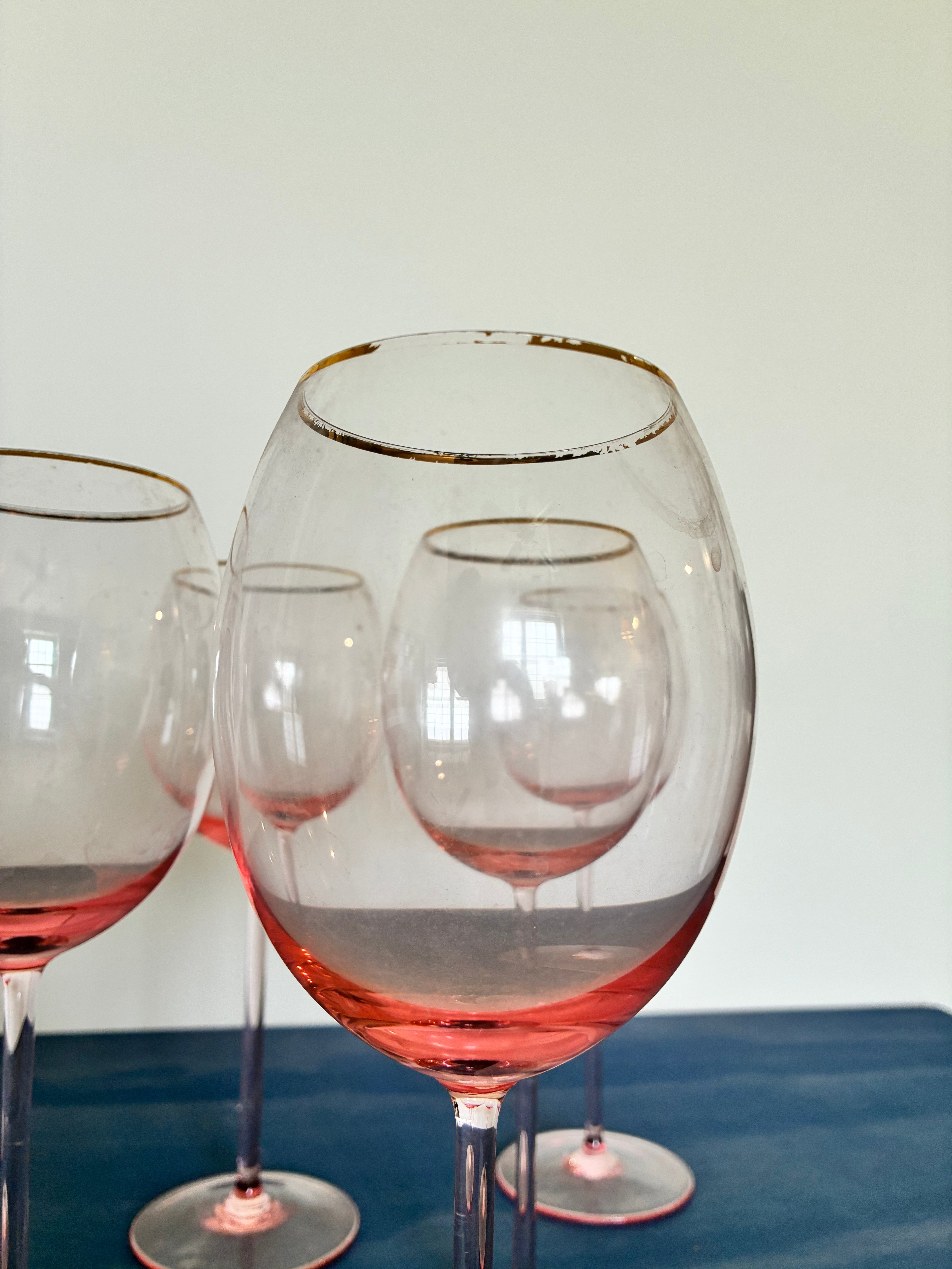 Pink Wine Glasses