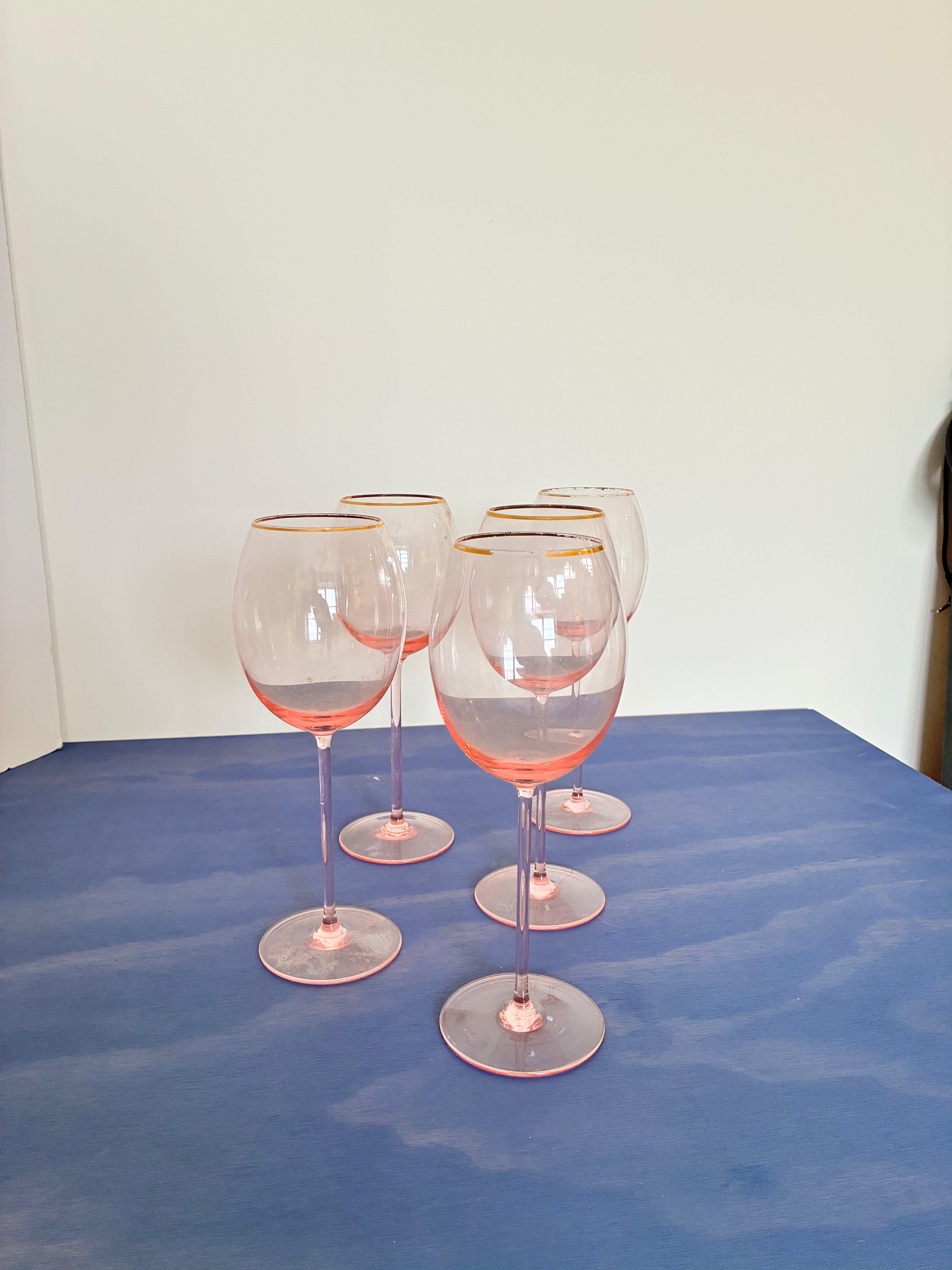 Pink Wine Glasses