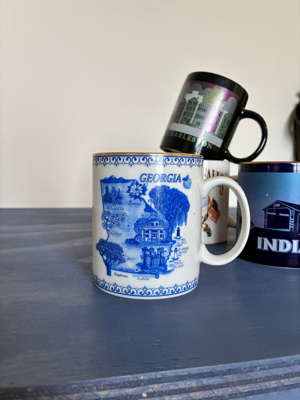 Vintage State Coffee Mugs