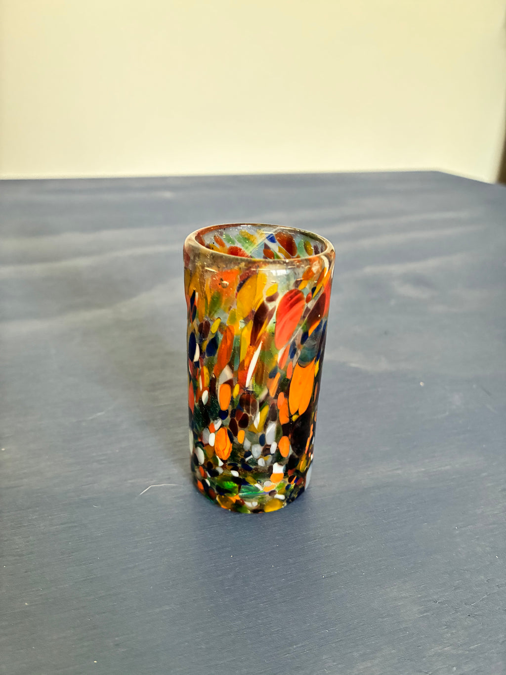 Confetti Handblown Shot Glass