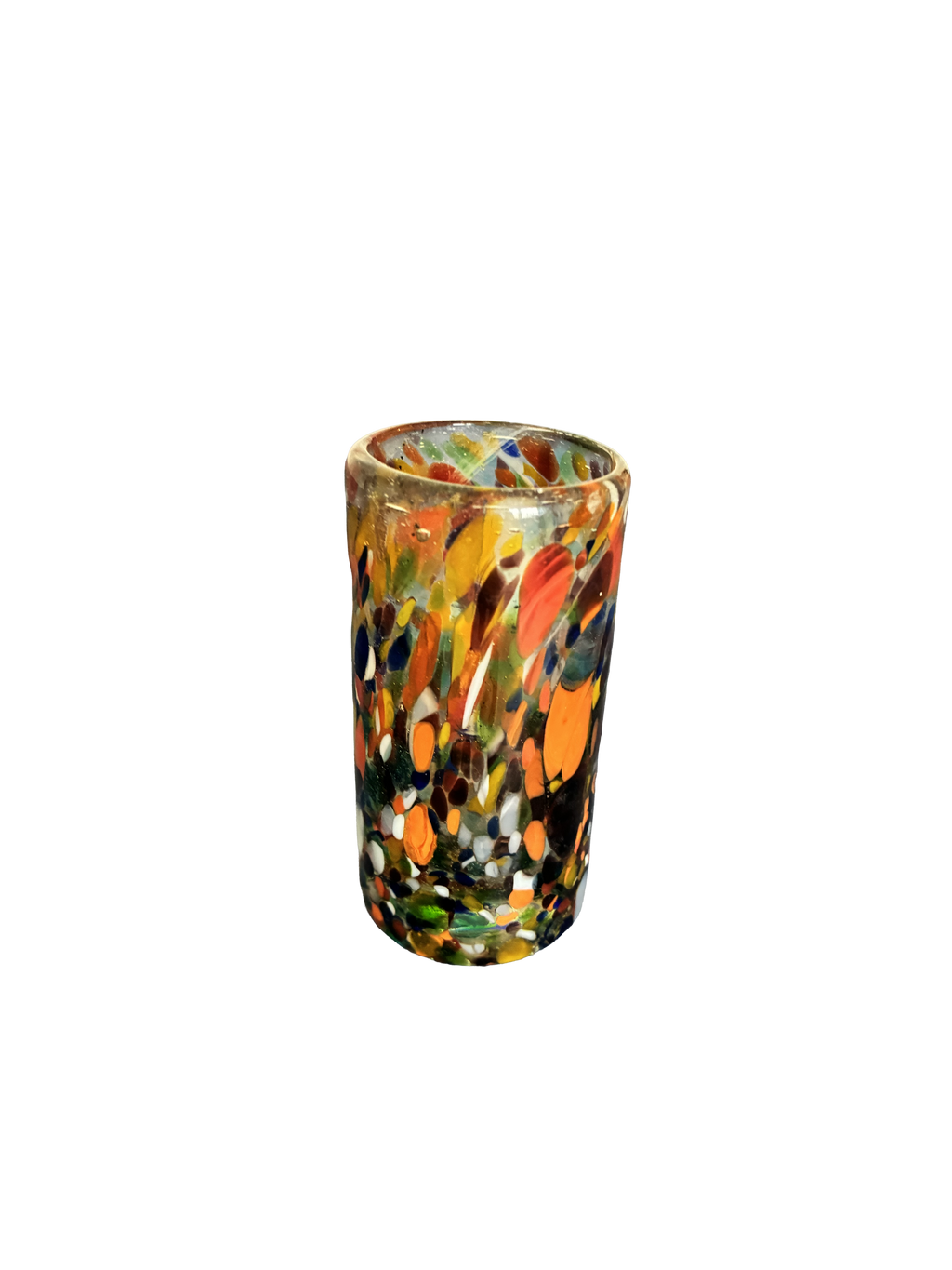 Confetti Handblown Shot Glass
