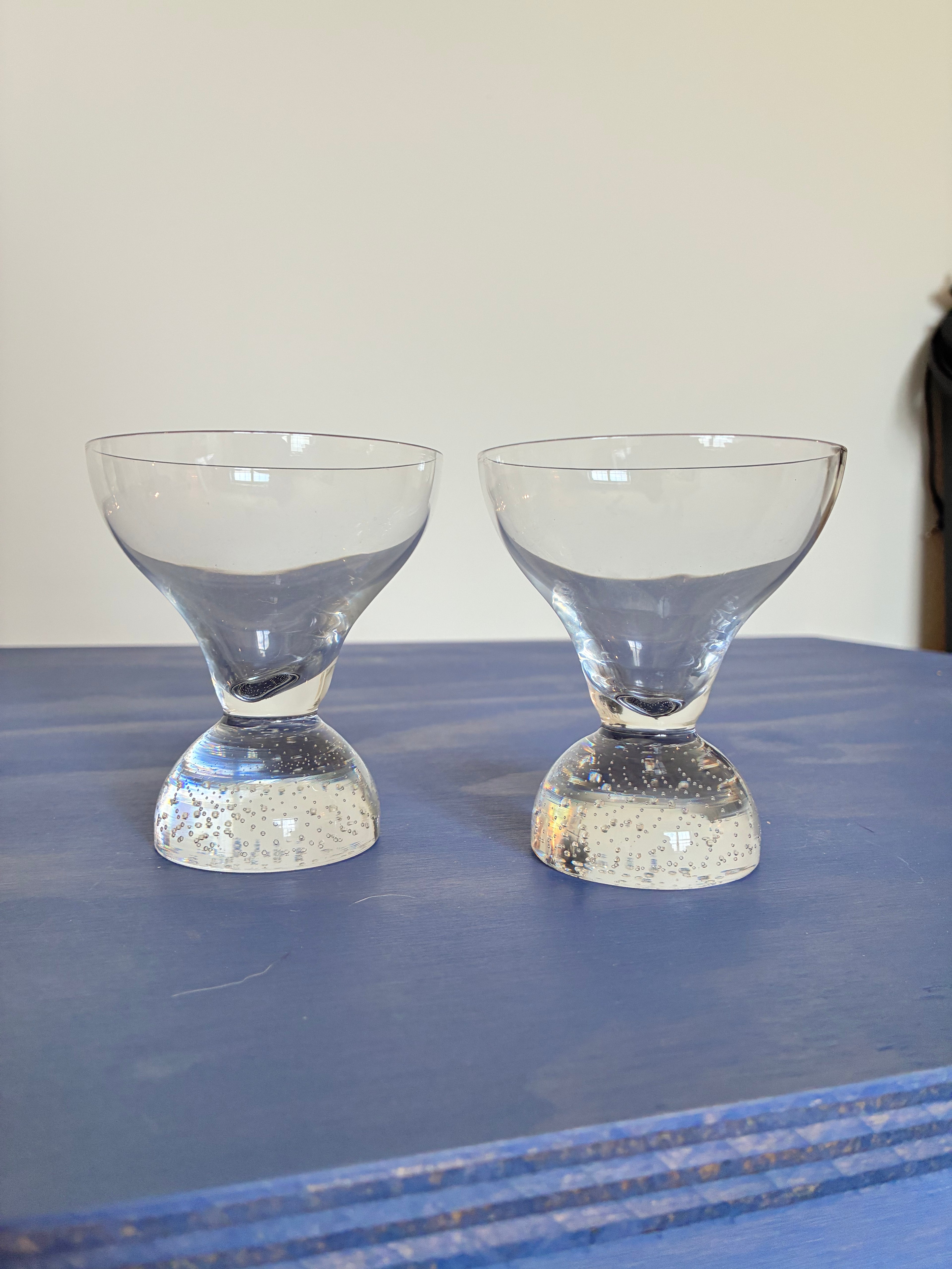 Bubble Martini Glasses