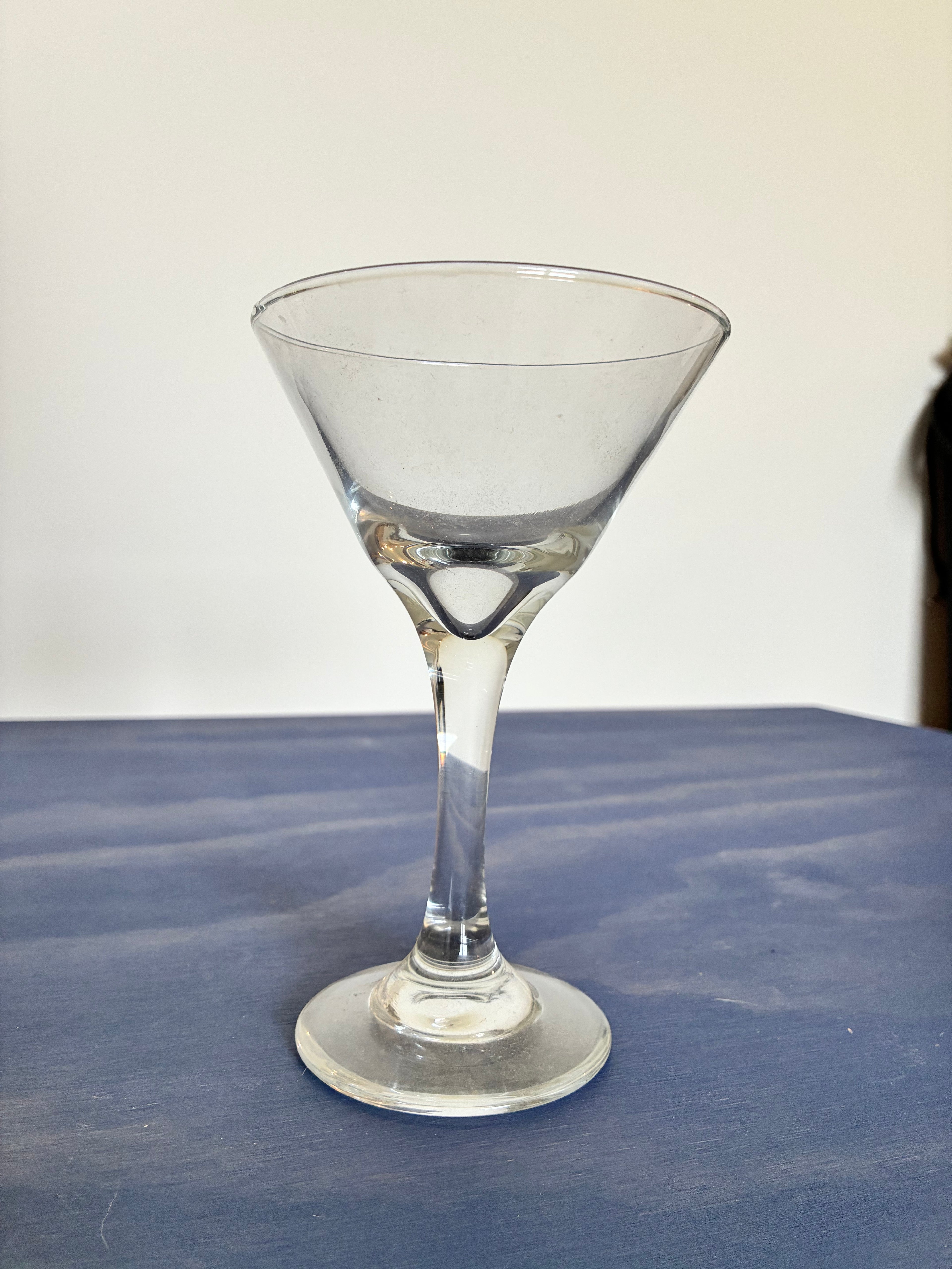 a single Martini Glass