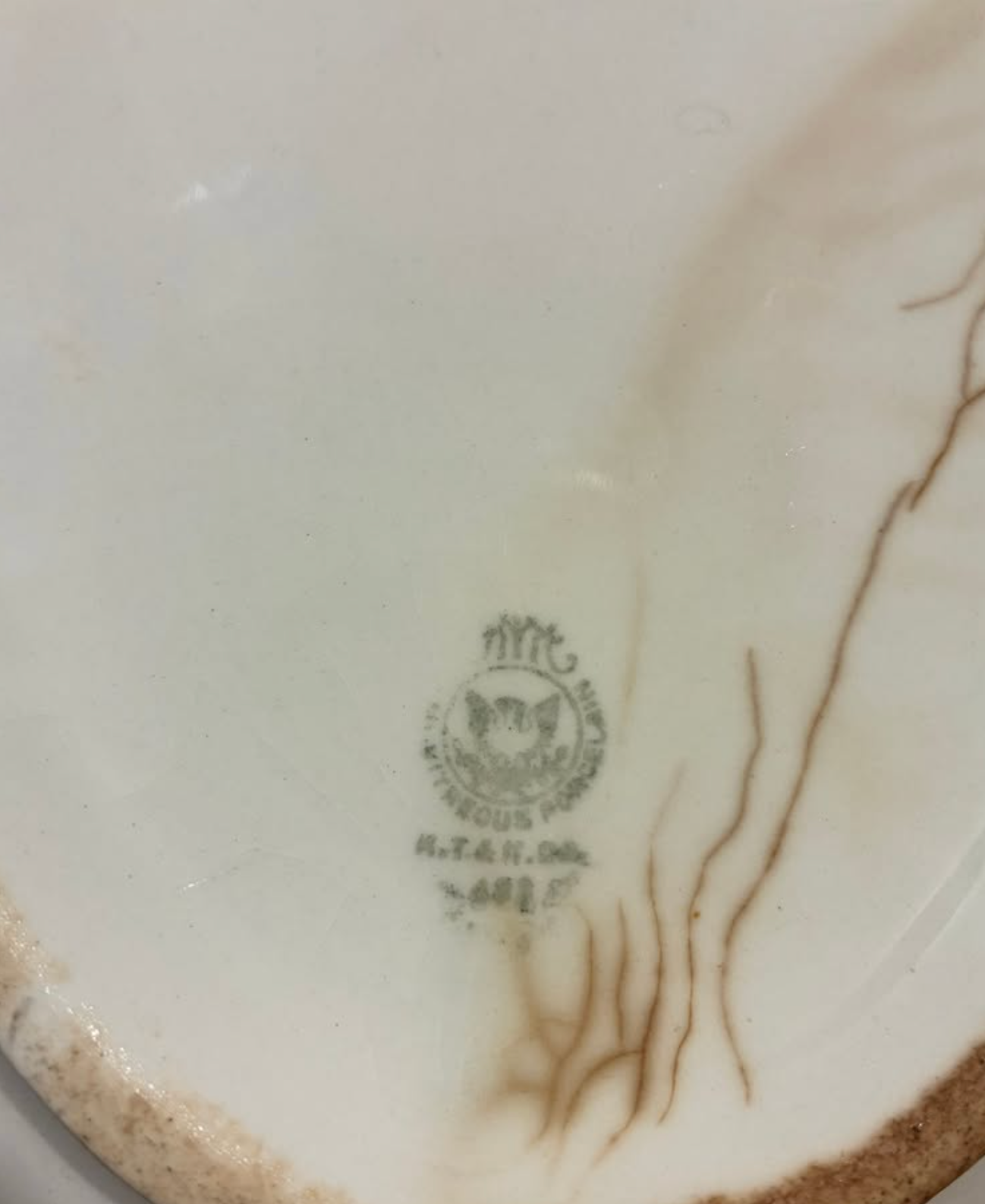 Hand-Painted Floral Porcelain Dish