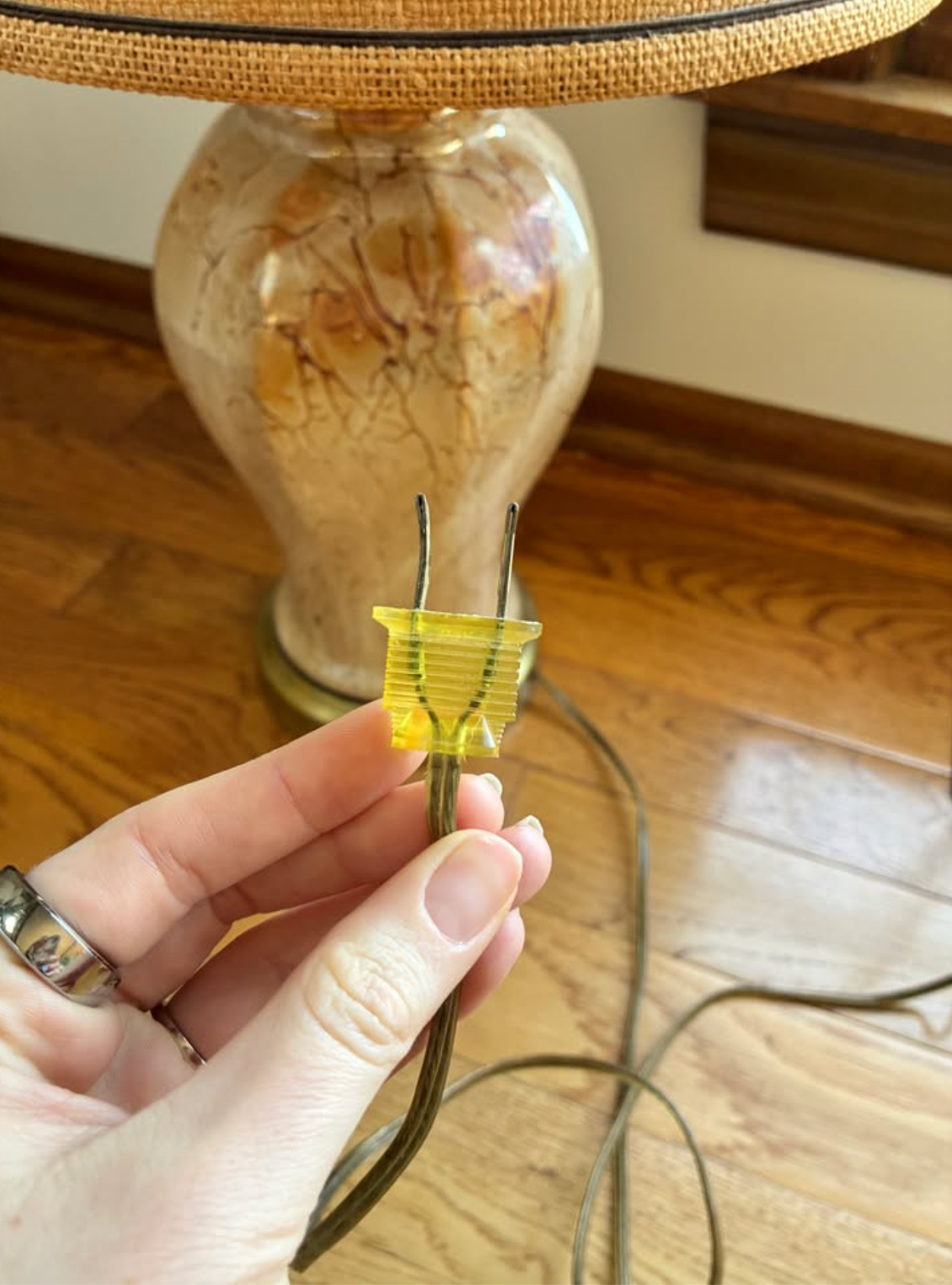 Brown Marble Lamp