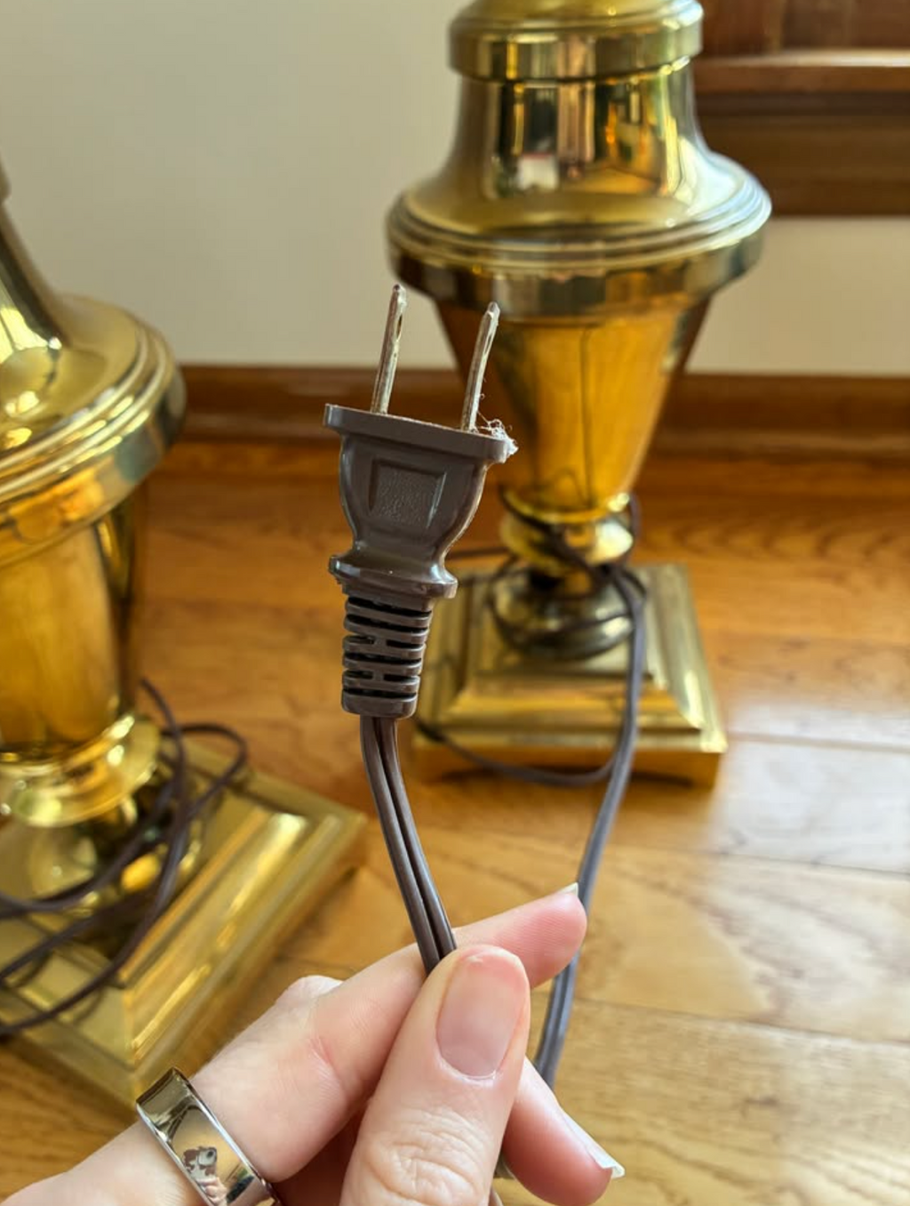 Trophy-style Brass Lamps