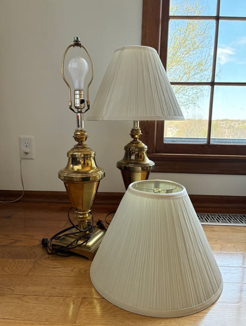 Trophy-style Brass Lamps