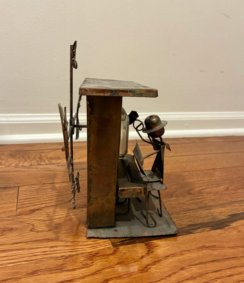 Saloon Piano Player Wind Up Music Box