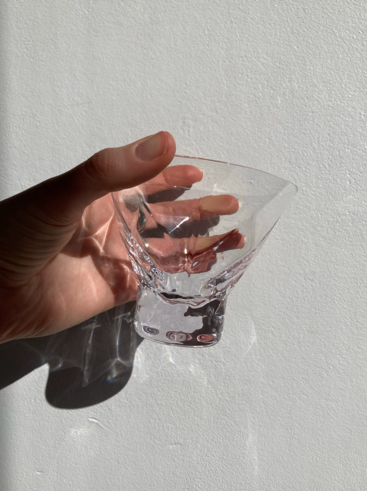 Diamond Shaped Stemless Glasses / Set of 2