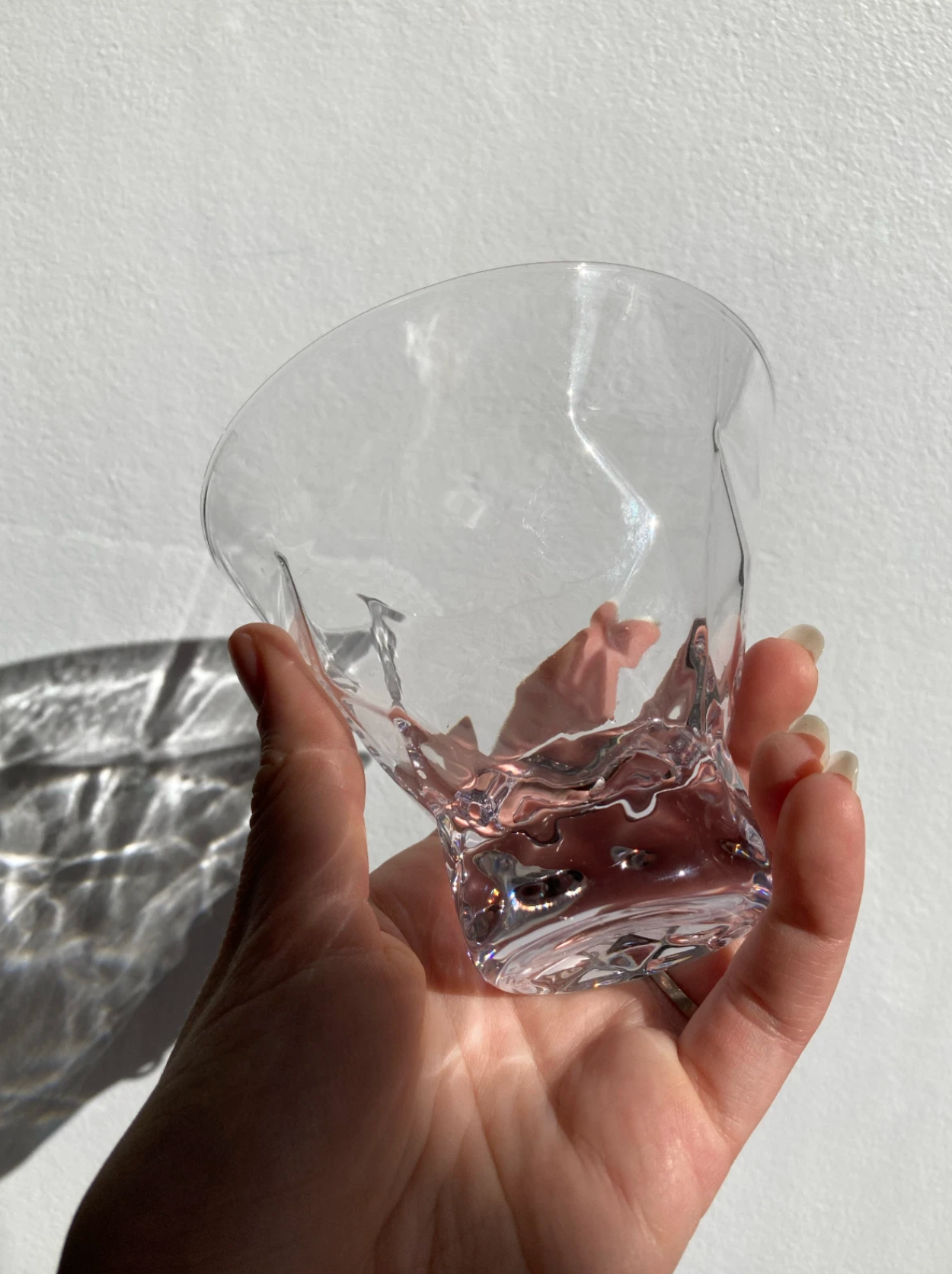 Diamond Shaped Stemless Glasses / Set of 2