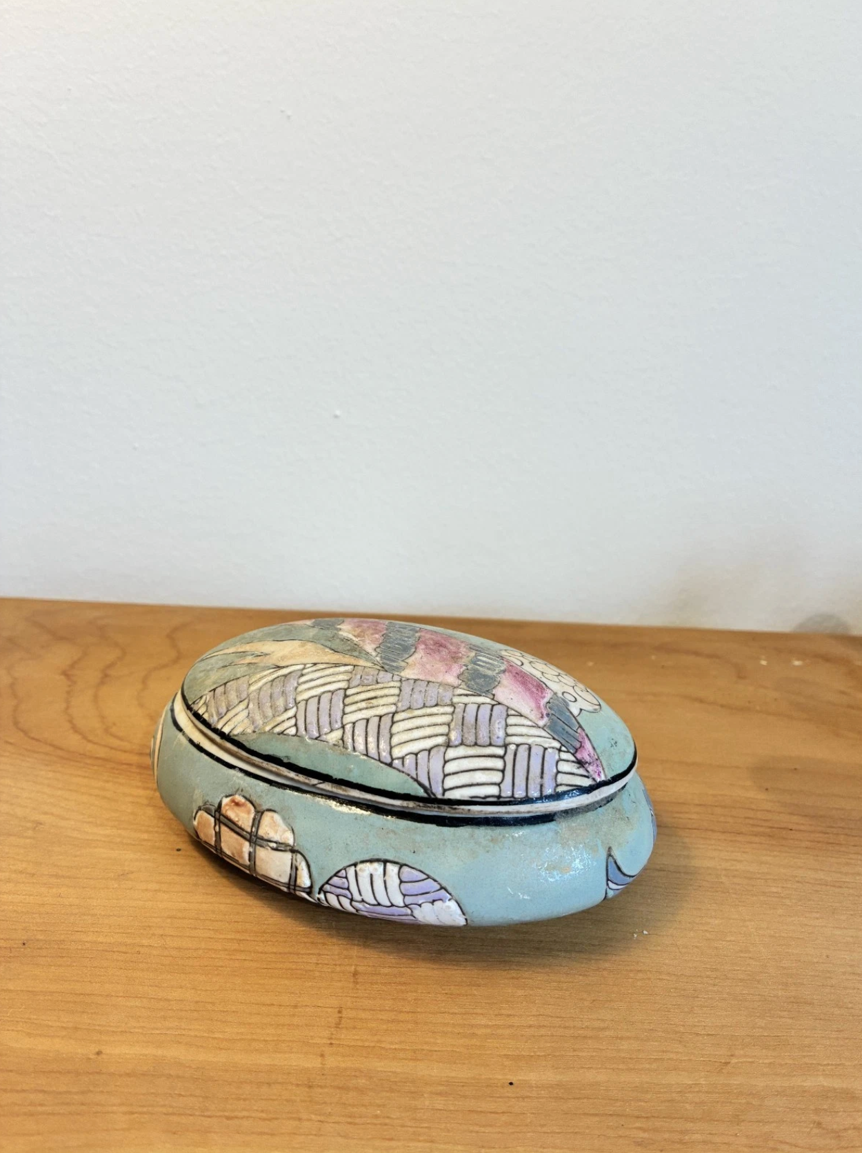 1980s Oval Dish with Lid
