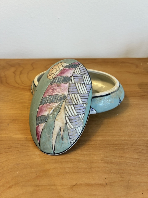1980s Oval Dish with Lid