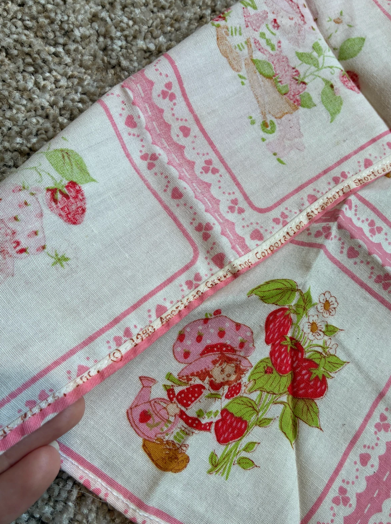 Strawberry Shortcake Handmade Handkerchief
