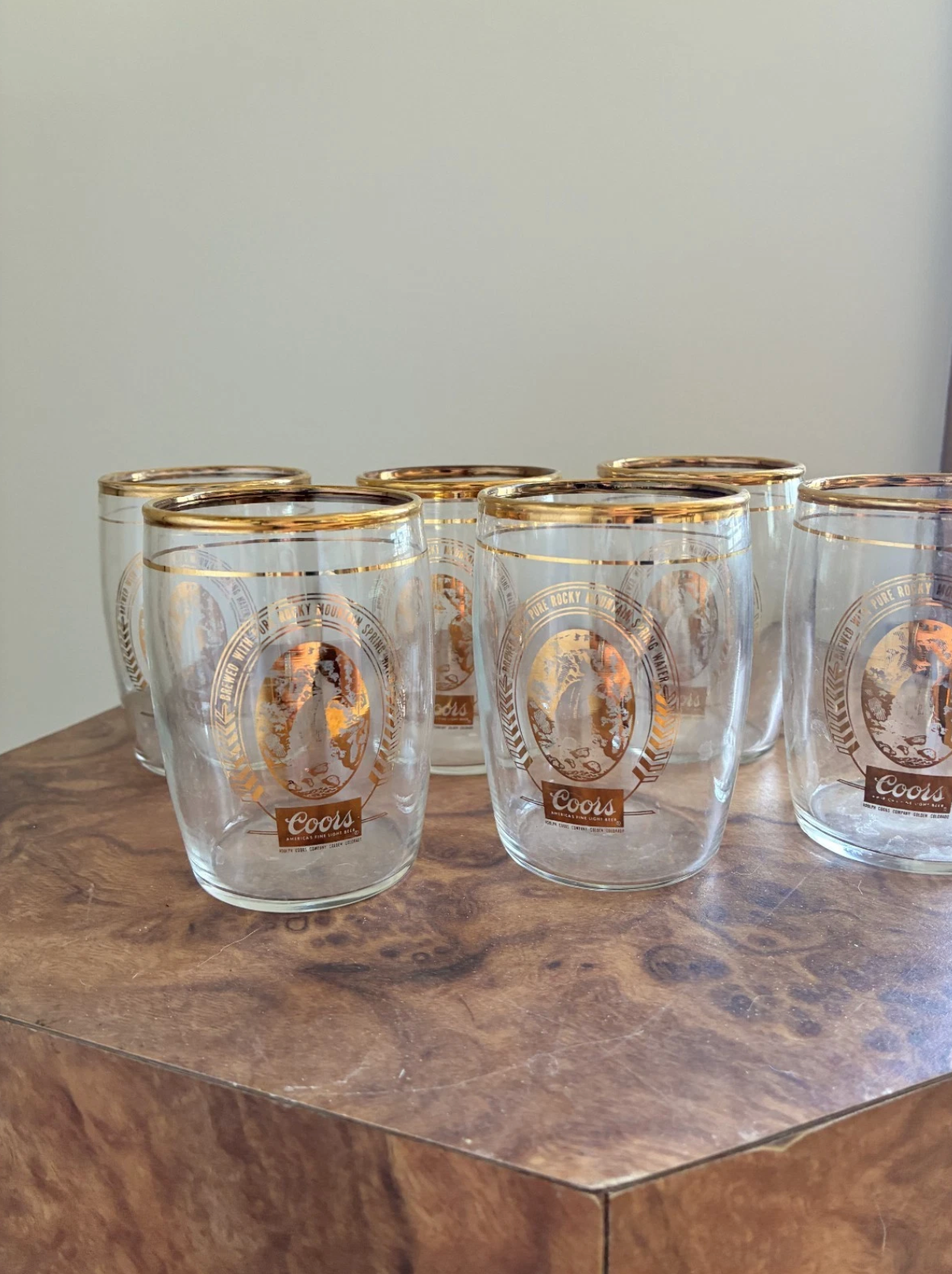 Vintage Coors Beer Barrel Tasting Glass