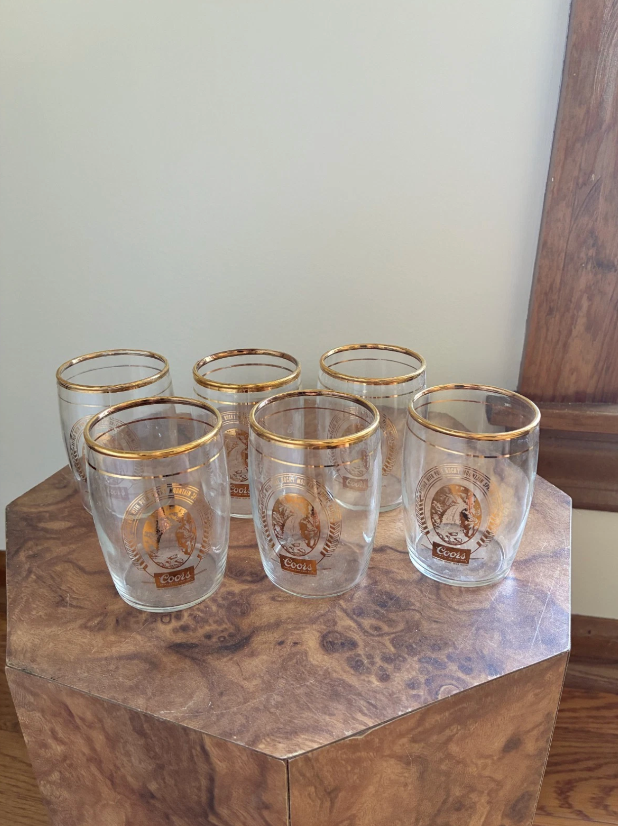 Vintage Coors Beer Barrel Tasting Glass