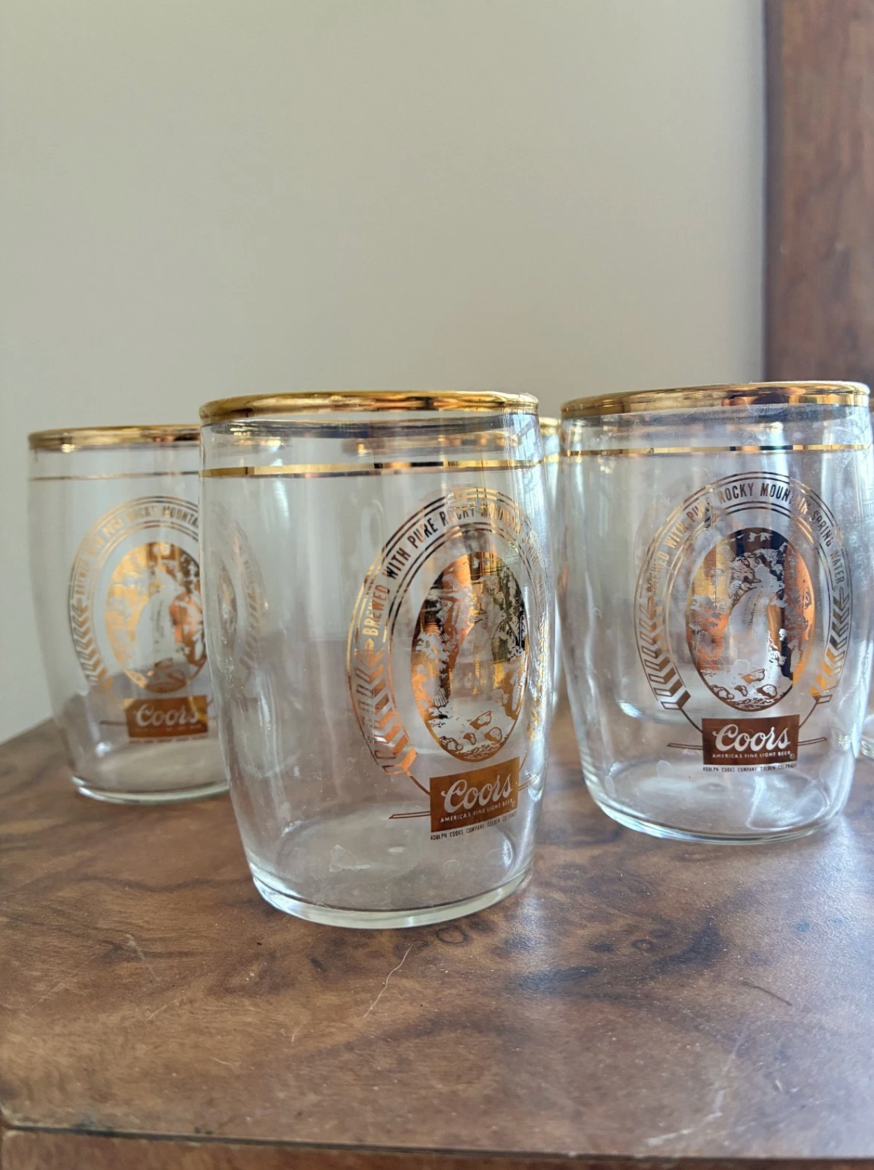 Vintage Coors Beer Barrel Tasting Glass