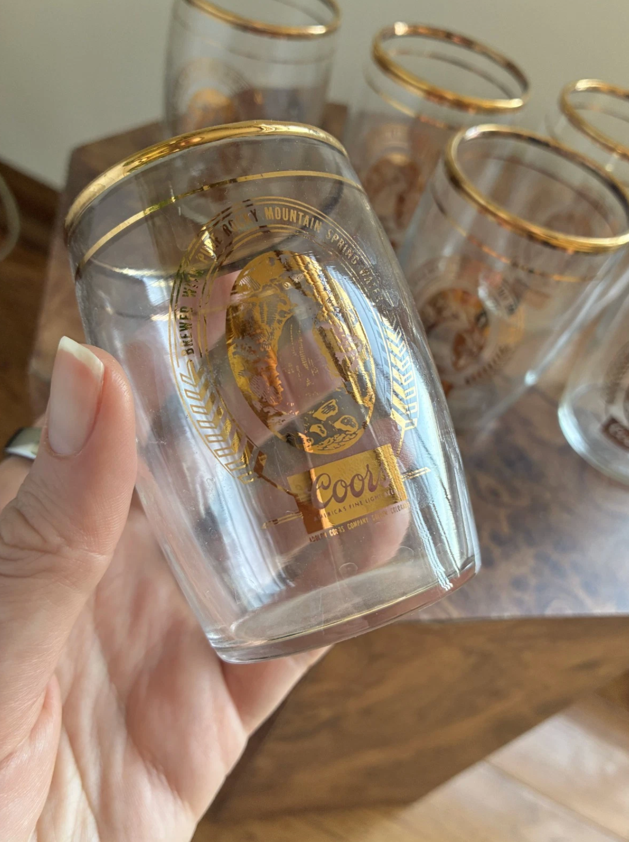 Vintage Coors Beer Barrel Tasting Glass