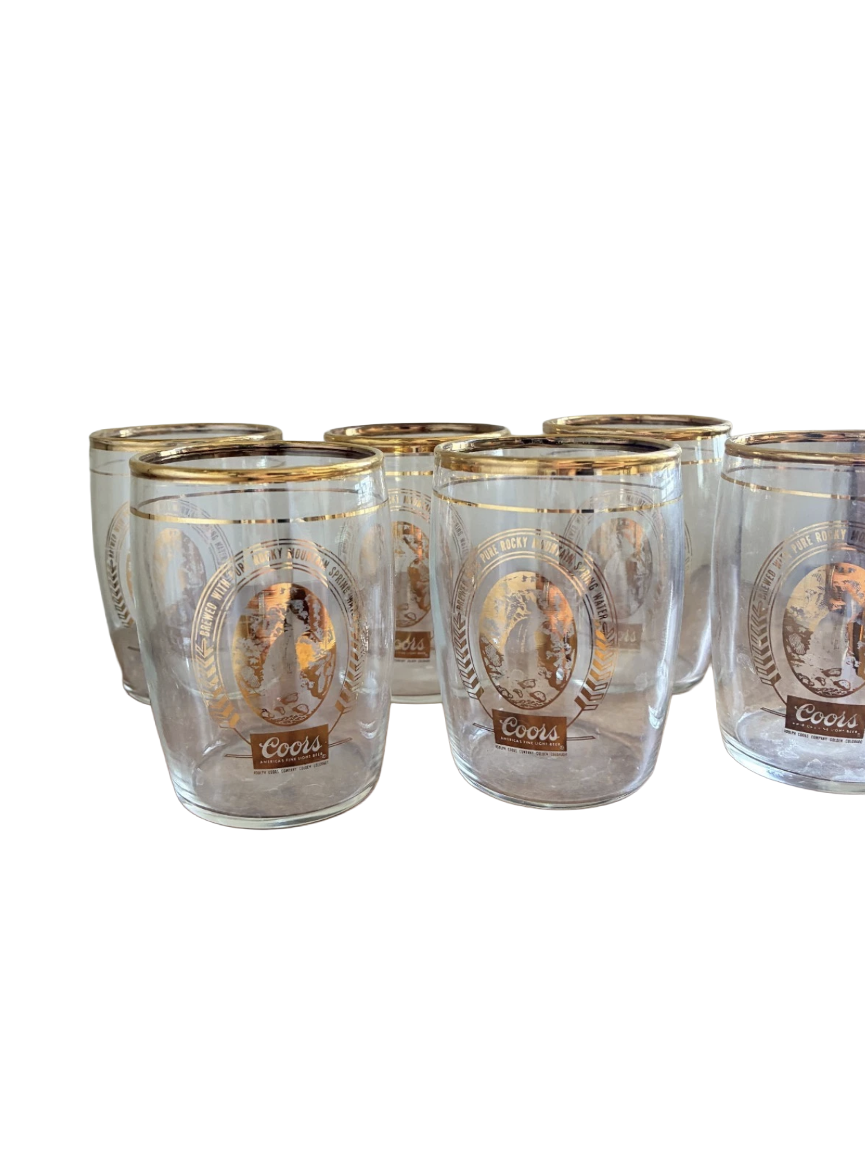 Vintage Coors Beer Barrel Tasting Glass