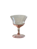 Vintage Pink Coupe Glass