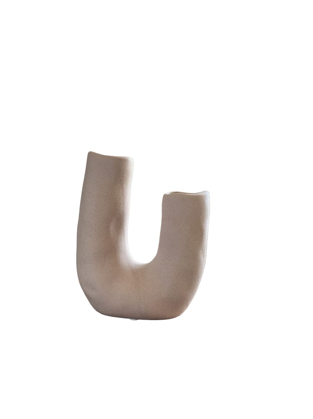 Pink U-Shaped Vase