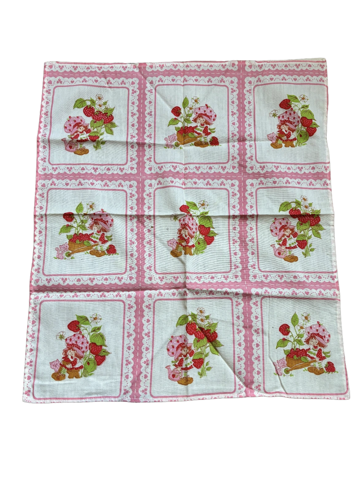 Strawberry Shortcake Handmade Handkerchief